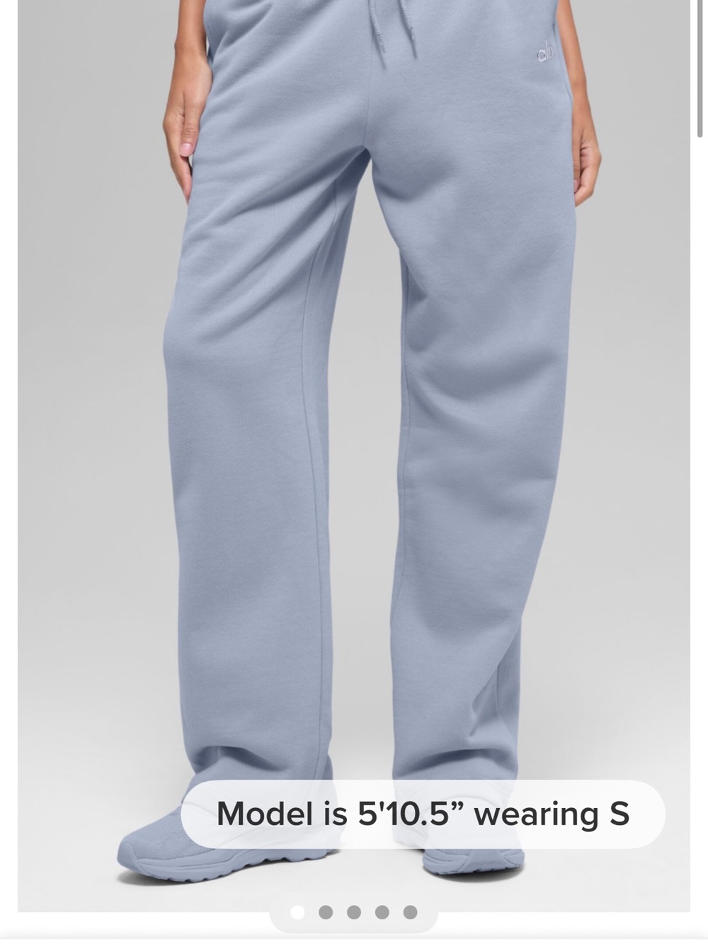 ALO Yoga sz S Winter Frost Limited Edition Straight Leg Sweatpants